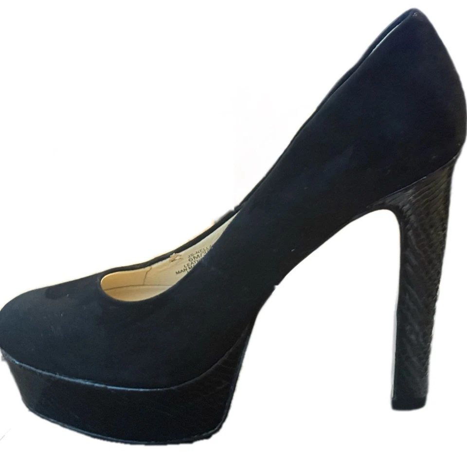 Zapatos de salón Jessica Simpson Nellah negros de gamuza punta redonda talla 6 nuevos sin caja para mujer” Foto 2 de 4