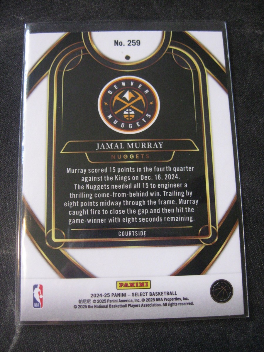 PANINI NBAカード SELECT PRIZM JAMAL MURRAY DENVER NUGGETS 084/299 #4 送料無料 中古 IT1 PANINI NBAカード SELECT PRIZM JAMAL MURRAY DENVER NUGGETS