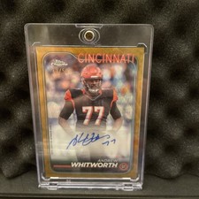 2024 Topps Chrome - Autographs Andrew Whitworth #BA-AW Gold Refractor /50