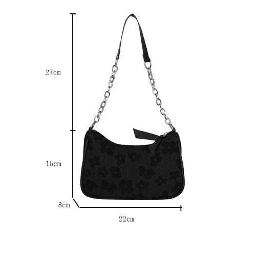 Fashion Felt Shoulder Bags for Women Small Casual UnderarmBag Hand Crossbody Bag - Picture 6 of 30