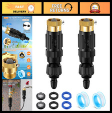25 PSI Drip Irrigation Faucet Adapter, 1/4" Quick Connect to 3/4" Hose, Backflow