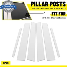 For 2018-2024 Chevrolet Equinox 6X Chrome Pillar Post Door Cover Car Accessories