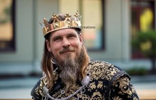 Medieval King Crown Brass Royal Crown Renaissance LARP Cosplay Costume