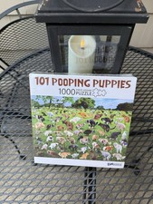   101 Pooping Puppies  1000 Piece Puzzle Dogs Funwares - Sealed Never Opened