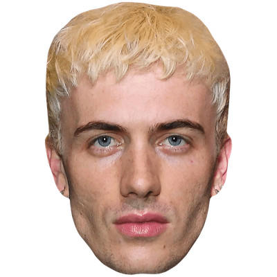 Tanner Reese (blonde Haare) Promi Maske, flaches Kartengesicht, Kostüm Maske