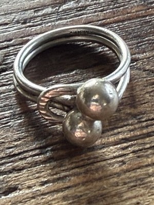 E Christoffersen 830er Silber Norwegen Norweger Ring Vintage Nachlass 5