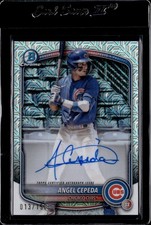 (7441) Angel Cepeda #/150 2025 Bowman Chrome On Card Auto Mojo RC Cubs
