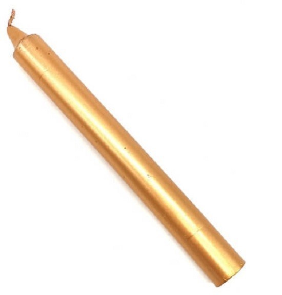 Bougie dorée longue durée lot de 8 bougies de table pour décoration anniversaire