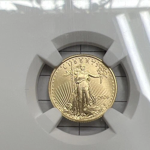 2026 Gold Eagle MS69 NGC Graded Beautiful Coin of The New Year  1/10 Gold
