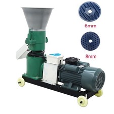 Młyn do peletu paszowego dla zwierząt Maszyna Granulator paszowy 3 rolki 6mm i 8mm 220V 4,5KW