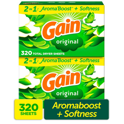 Gain Dryer Sheets, Original 320ct