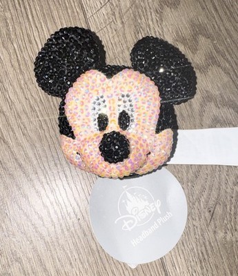 Disney Mickey Mouse headband plush customized with rhinestones 
