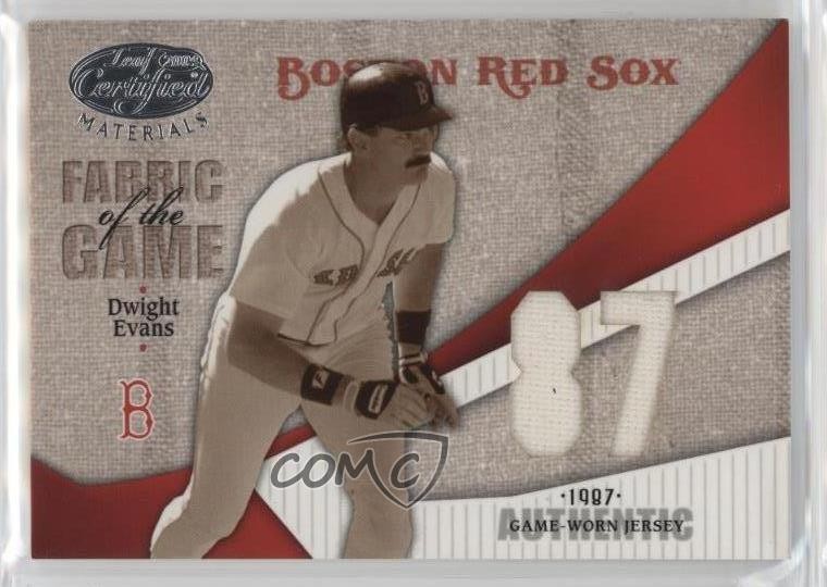 2004 Leaf Certified Materials Jersey Year 59/87 Dwight Evans #FG-160 0w7