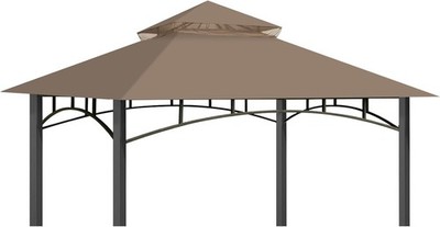 Replacement Canopy Top for Target Madaga Gazebo Model L-GZ136PST (Khaki)