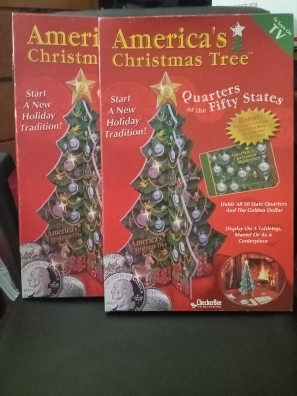 Great for collectors! as seen on tv christmas tree quarter holders 2000