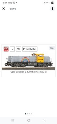 Piko G1700 Schweerbau Diesel Locomotive 59177 HO Scale DCC Ready
