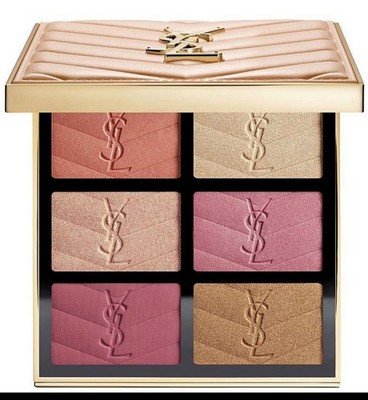 Yves Saint Laurent YSL Couture Face Highlight Blush Palette Golden