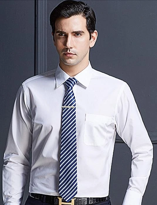 12 peças conjunto de clipes de gravata masculinos clipe de barra de gravata preta para casamento gravata regular... - Imagem 4 de 4