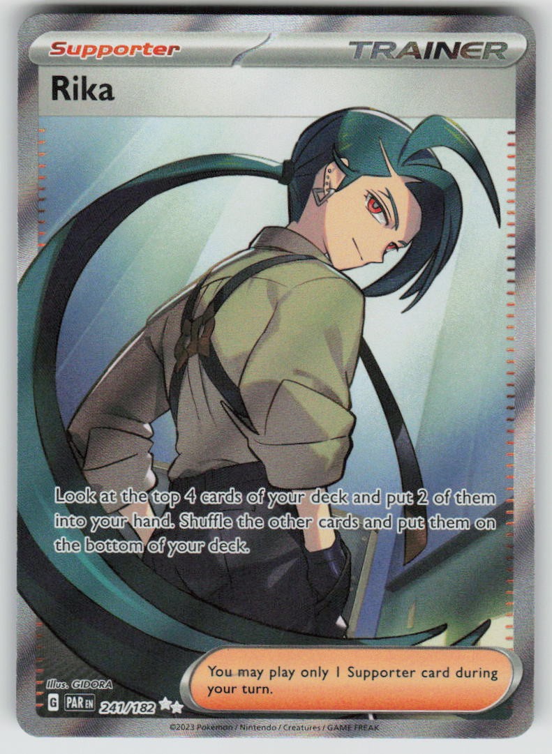 Rika Holo 241/182 Ultra Rare Paradox Rift Pokemon NM