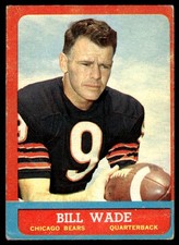 1963 Topps Bill Wade Chicago Bears #61