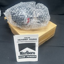 Rare Marlboro AM-FM Headset Radio Team Penske With Instruction Warranty