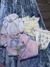VINTAGE 80/90s GIRLS CLOTHING SETS BEARS AND FLOWERS