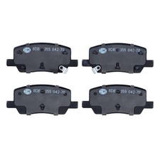 Bremsbelagsatz Scheiben mit Verschleißwarnung 15,7 mm HELLA für u.a. TESLA MODEL