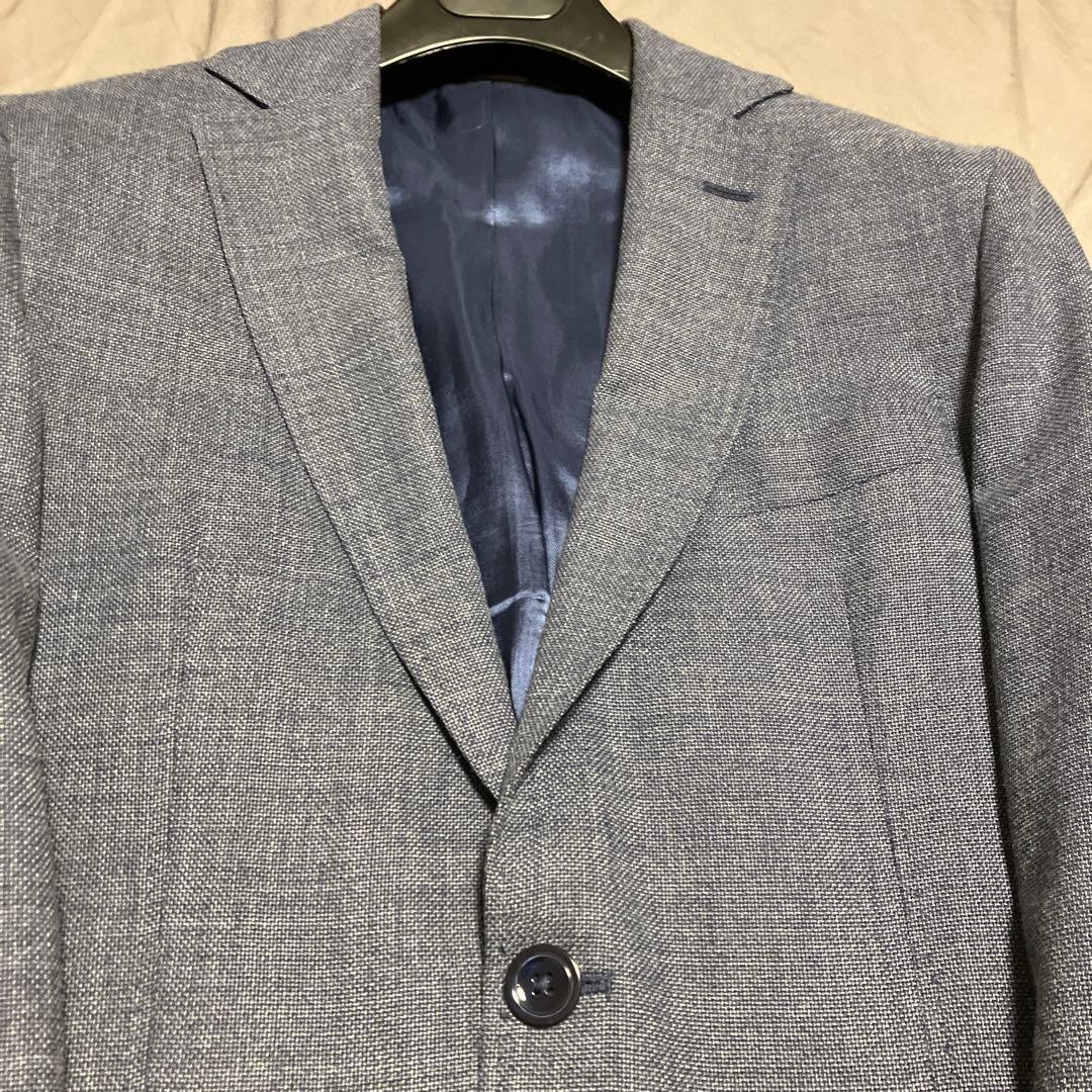 MASSIMO DUTTI Italian Fabric Jacket Blue Gray 46 thumbnail 17