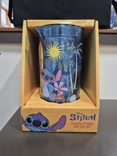 Disney Stitch Plastic Pitcher 101 oz. and Cup Set 4 Cups
