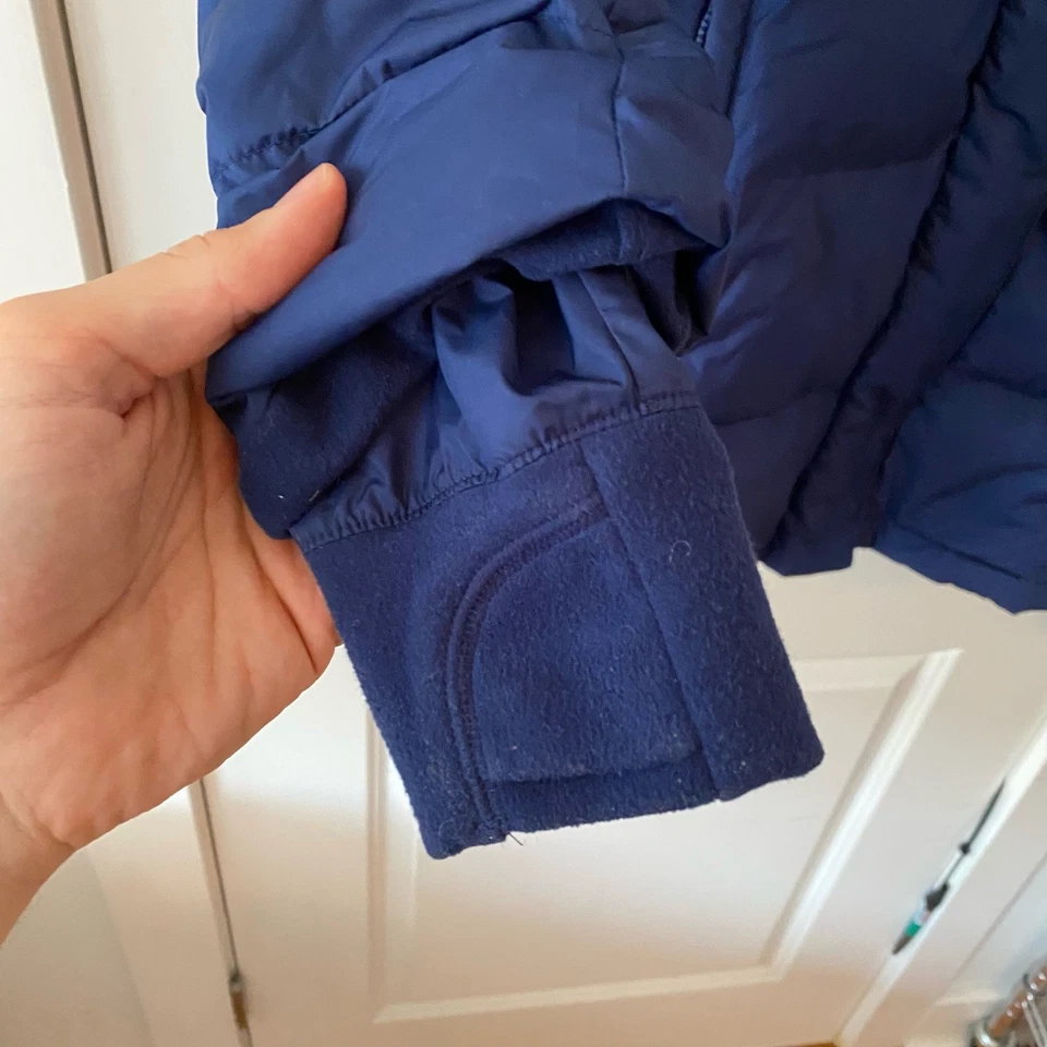 ATHLETA GIRL L 12 Snow Day Down Jacket Blue Excellent Condition Goodnight Nora - Image 3 of 4