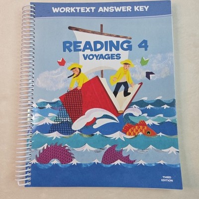 BJU Press Reading 4 Voyages Worktext Answer Key Third Edition Homeschool