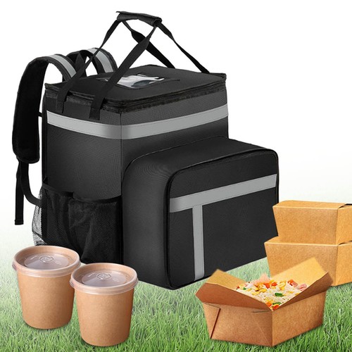 Food Delivery Backpack Large Leakproof Bag for Outdoor Picnic Beach Beverage - Picture 1 of 7