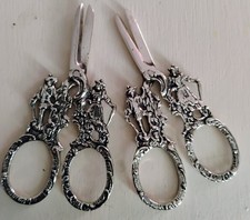 Rare Pair of Victorian Continental Silver Germany Grape Shears/Scissors C.1890