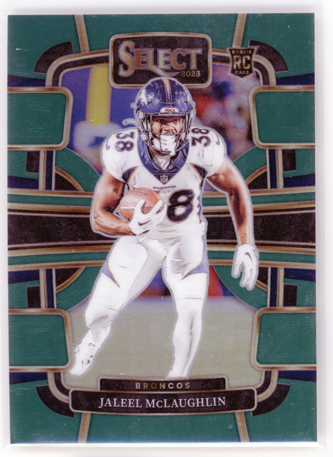 2023 Panini Select Jaleel McLaughlin Green RC /5 #32 Broncos 84