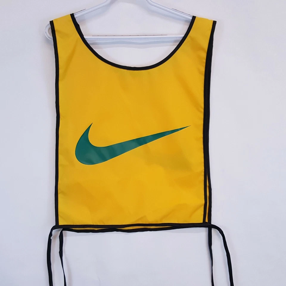 Camiseta sin mangas Nike oficial Race babero números señal de seguridad singlete talla única amarilla pre Foto 4 de 4