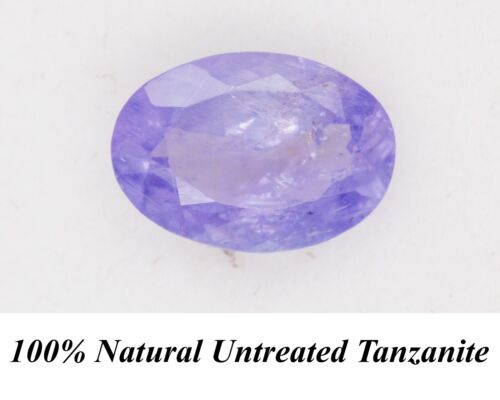 Pietra di tanzanite naturale ovale taglio brillante sciolto colore AAAV 7 mm x 5 mm 0,89 carati - Foto 1 di 1