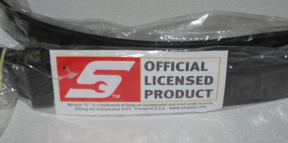 NUEVO CINTURÓN DE TRABAJO DE CUERO NEGRO SIN ARAÑAZOS GENUINO A PRESIÓN mecánico con etiquetas 30 a 48 Foto 2 de 4