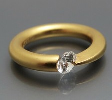 REIF-DESIGN - EXCLUSIVER BRILLANT SPANNRING - 585 GOLD - MODERNES DESIGN!