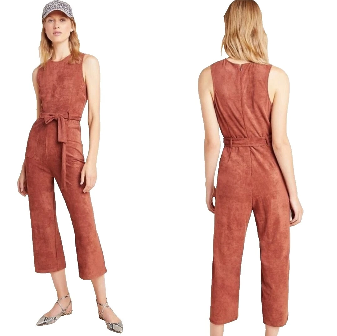 Suede Solid Enterizos y Rompers for Women