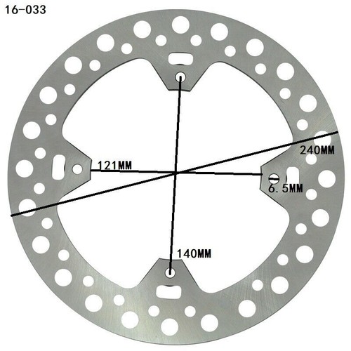 Rear Brake Disc For Honda CRF450 X CRF250 R 2005-2017 CR250 R 2002-2007 CRF250 X - Picture 3 of 4