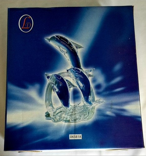 Blown Glass Art Figure ~Dolphin~ Statue of 3 *New* - Picture 12 of 12