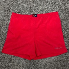 Vtg Walt Disney World Swim Trunks Mens Large Red Mickey Mouse Mesh Lined Shorts