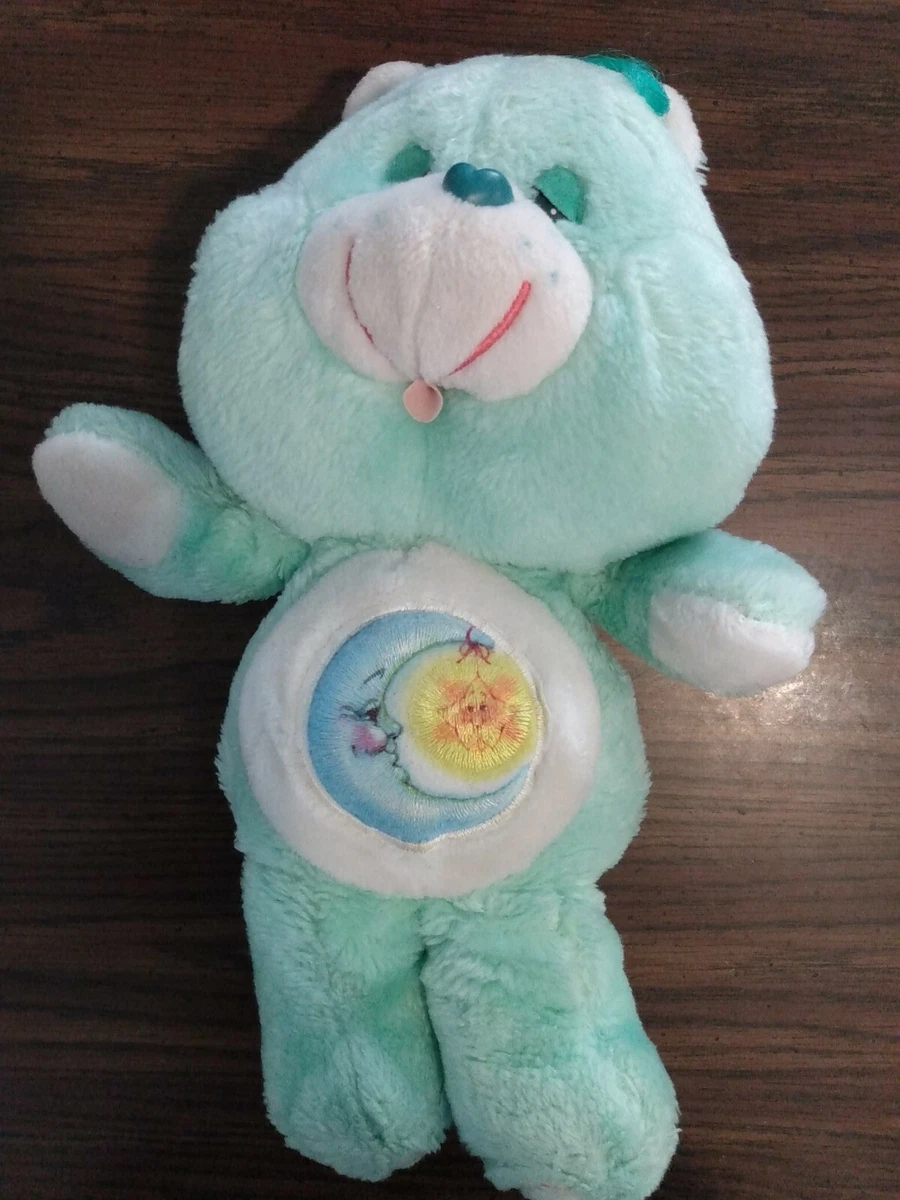 Care Bear Vintage 1983 Bedtime Bear & 1984 Cousin Swift Heart Rabbit W/ Book