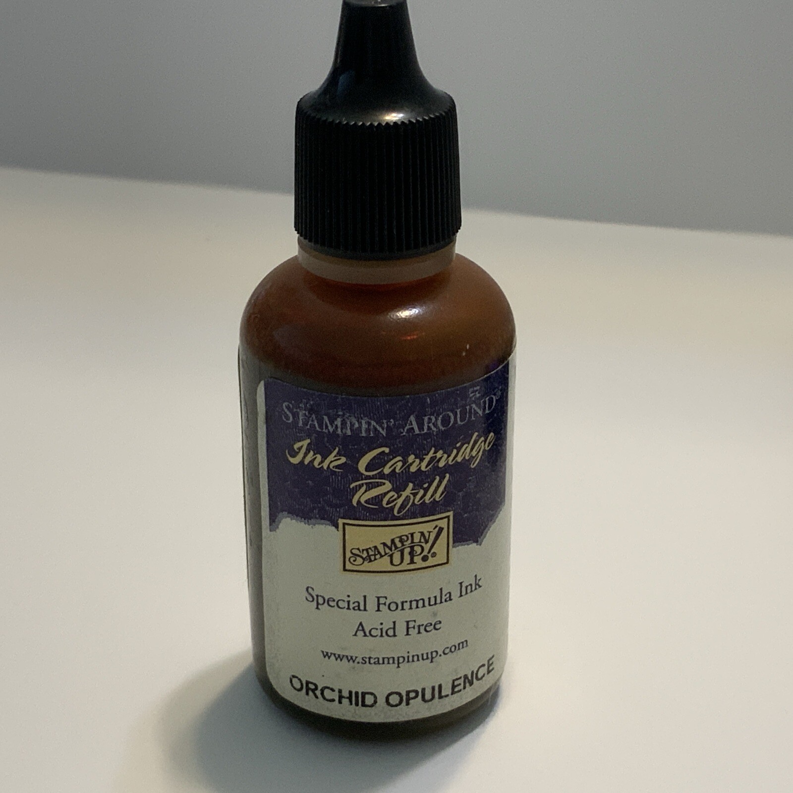 Stampin Up Ink Cartridge Refill ORCHID OPULENCE Large 1.5 oz Bottle ROLLER WHEEL