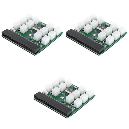 3 Pack GPU-Mining Adapterplatine Stromversorgungsplatine Server - Bild 4 von 12