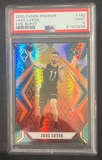 2020 Panini Phoenix #182 Jake Luton PSA 9 Fire Burst RC Rookie Jaguars