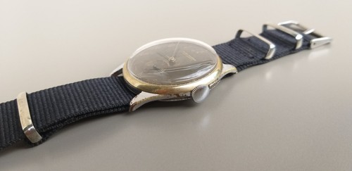 Vintage Olma Super Tropical Black Dial Military Style Watch 35mm - Picture 8 of 22
