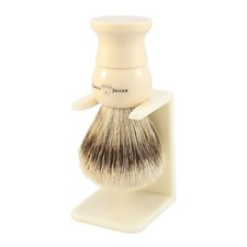 Edwin Jagger Imitation Ivory, Large, Synthetic Fill Shaving Brush 3EJ287LDS 