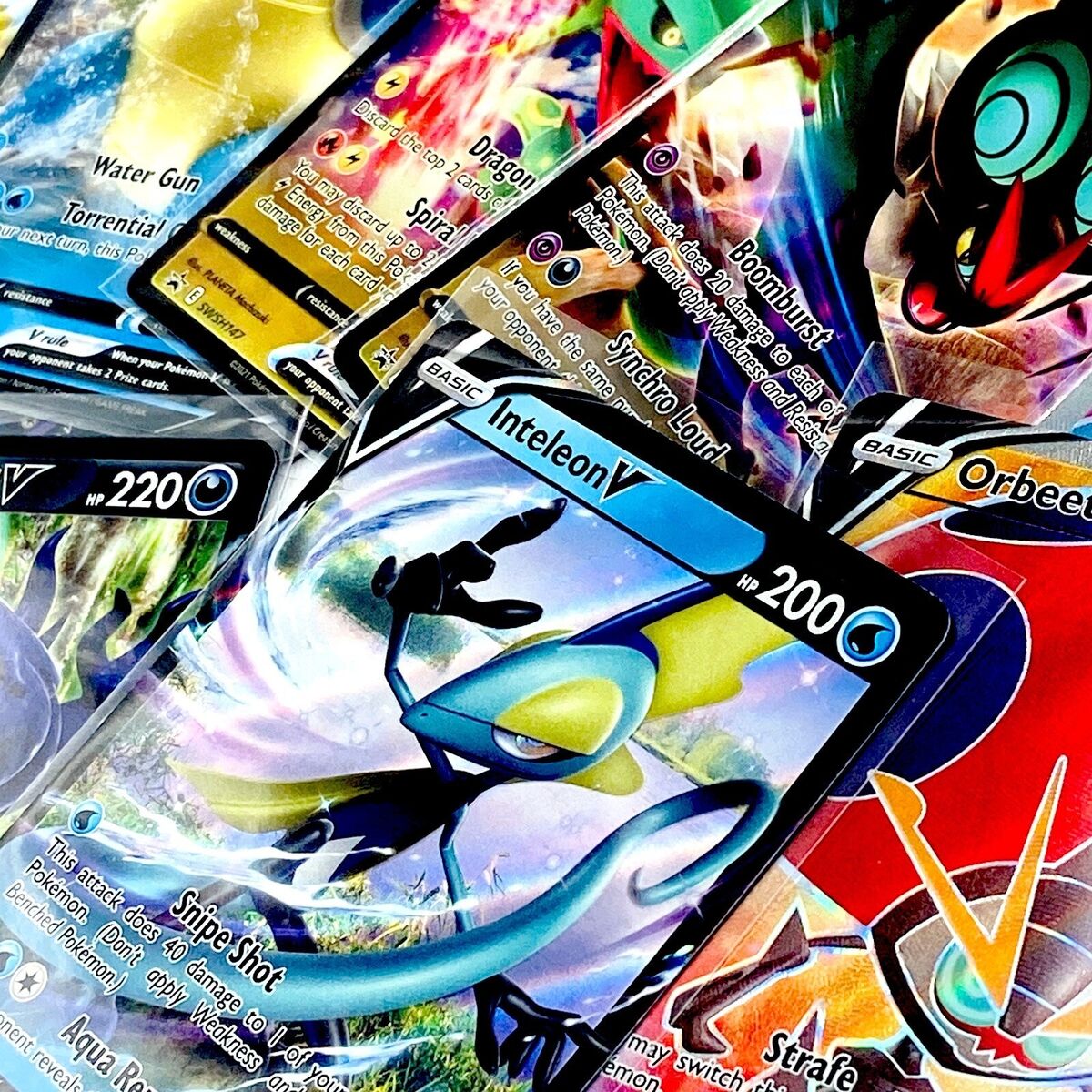 ULTIMATE EPIC POKEMON BUNDLE 50x - 1 GX CARD & 1 V CARD GUARANTEED - HOLOS  RARES