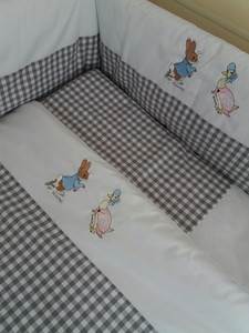 peter rabbit cot bumper set